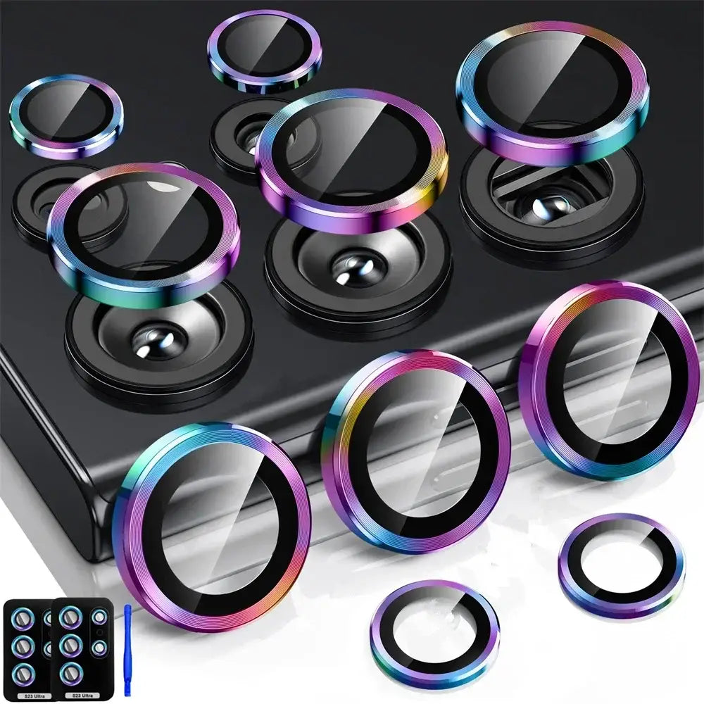 Camera Lens Protector For Samsung S25 S26 Ultra S24 S23 S22 Ultra Case Tempered Glass Film Titanium Alloy Ring Phone