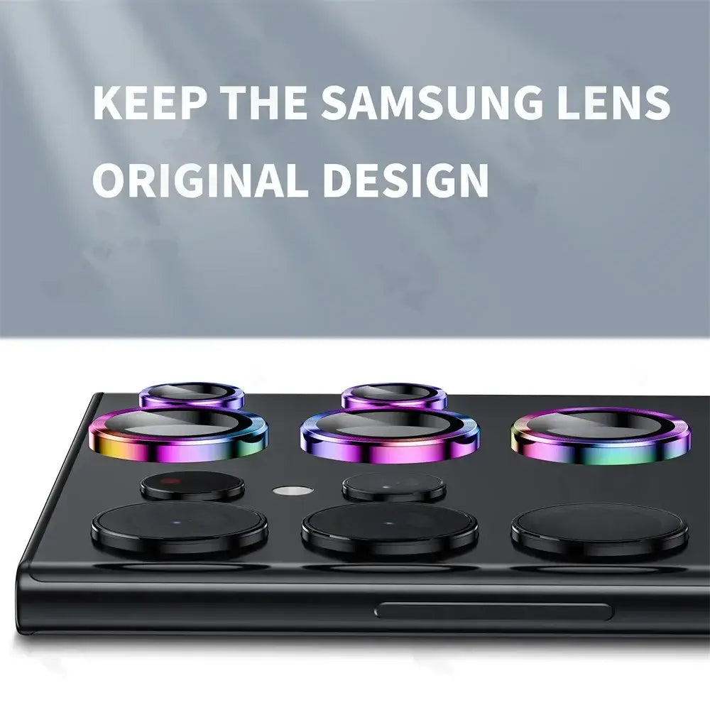 Camera Lens Protector For Samsung S25 S26 Ultra S24 S23 S22 Ultra Case Tempered Glass Film Titanium Alloy Ring Phone