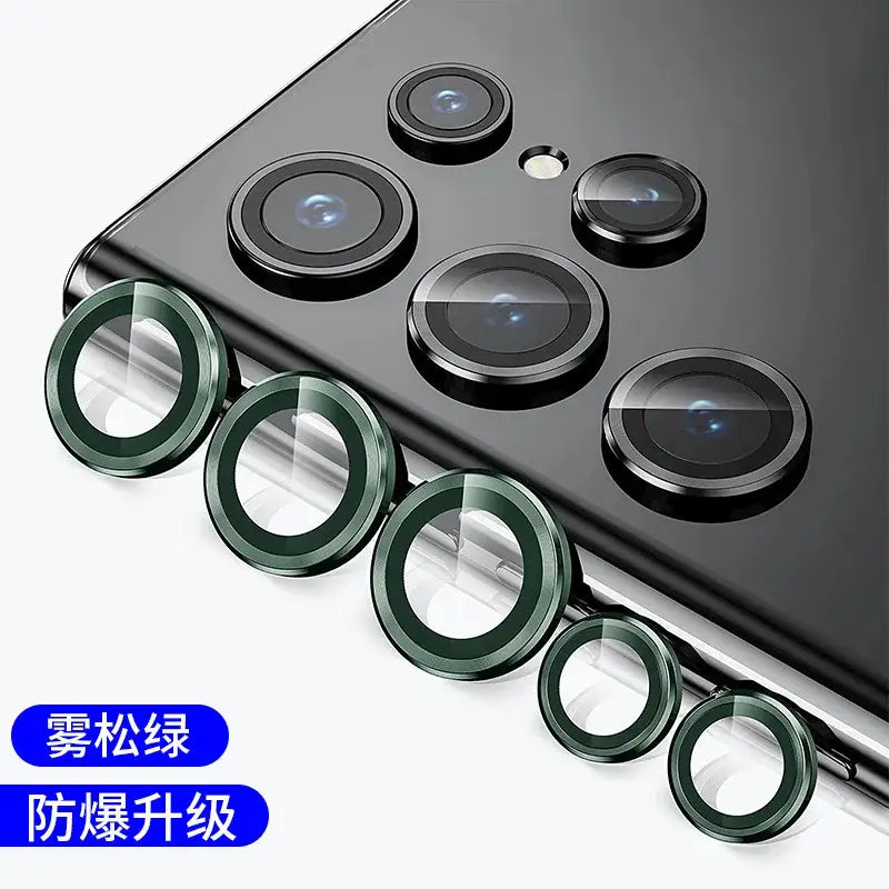 Camera Lens Protector For Samsung S25 S26 Ultra S24 S23 S22 Ultra Case Tempered Glass Film Titanium Alloy Ring Phone