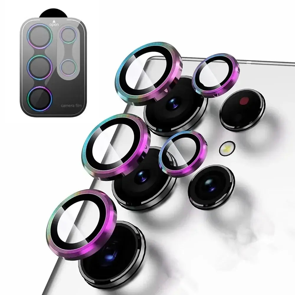 Camera Lens Protector For Samsung S25 S26 Ultra S24 S23 S22 Ultra Case Tempered Glass Film Titanium Alloy Ring Phone