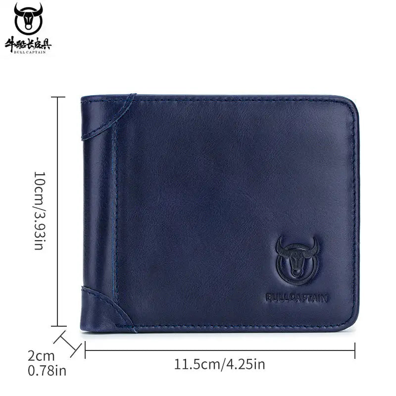 Captain Cow Leather Multi-functional Men’s Wallet