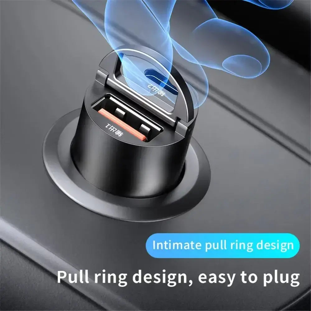 R&z - Car Charger 12-24V Lighter Fast Charging Car USB Type C Charger for Xiaomi Samsung Huawei iPhone Power