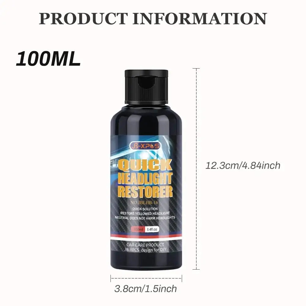 Car Headlight Restoration Polishing Kits Headlamp Repair Kits Car Light Polisher Cleaning Paste Car Paint Care
