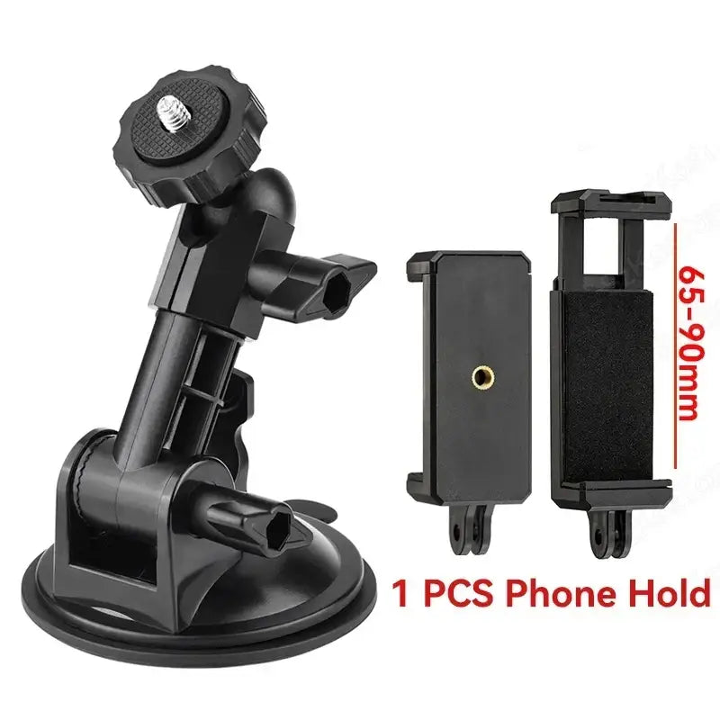 R&z - Car Phone Suction Cup Holder for Insta 360 X5 X4 ACE PRO 2 SJCAM DJI OSMO Action 5 Pro