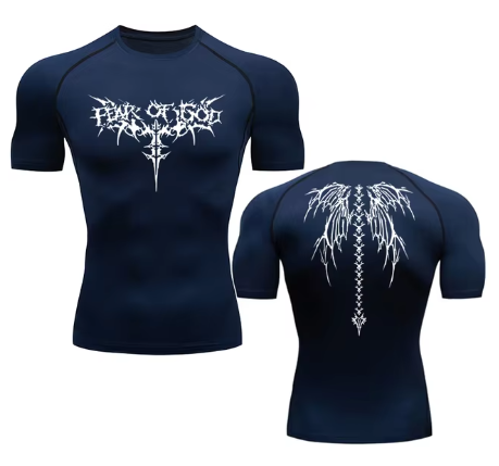 R&z - Anime Print Gym Sport Quick Dry Gym TShirts
