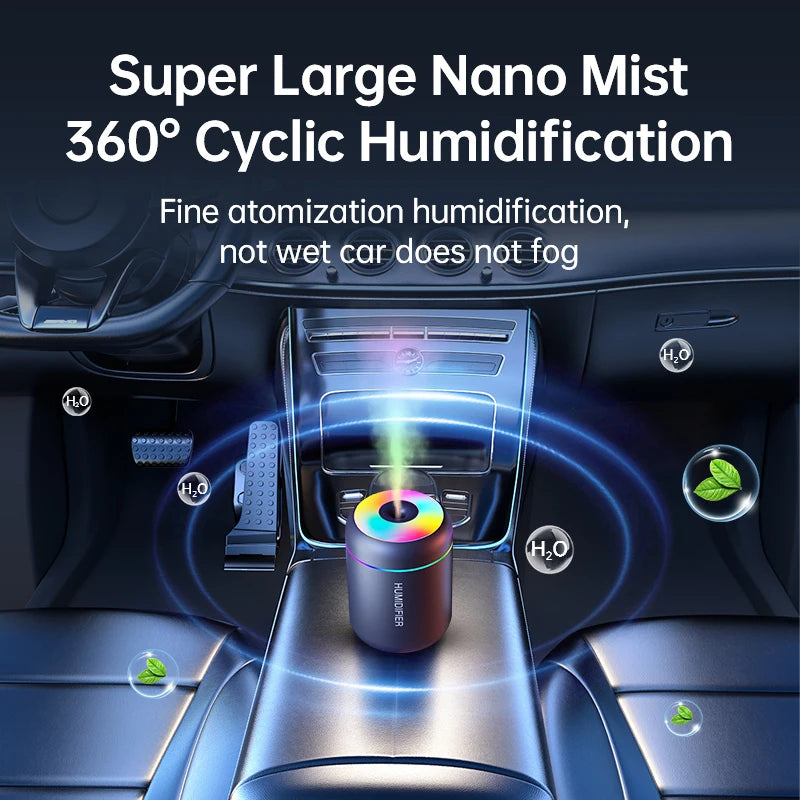 R&z -  USB Electric Aroma Diffuser Essential Oil Purifier Aromatherapy Mist Maker Lights For Car Home Bedroom