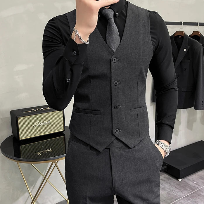 R&z - Casual Business Vest Groom Wedding Suit Party Waist Coat