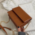Chic Women’s Chain Shoulder Bag - Stylish and Versatile - brown