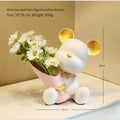 Creative Mini Bear Ornament - white
