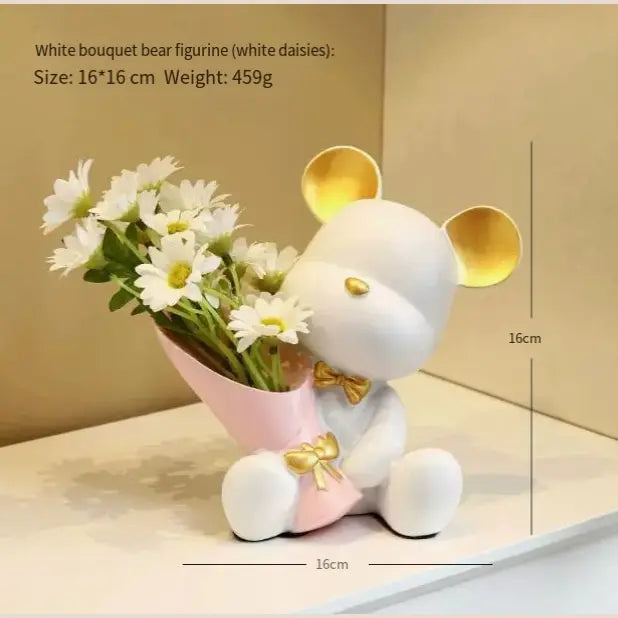 Creative Mini Bear Ornament - white