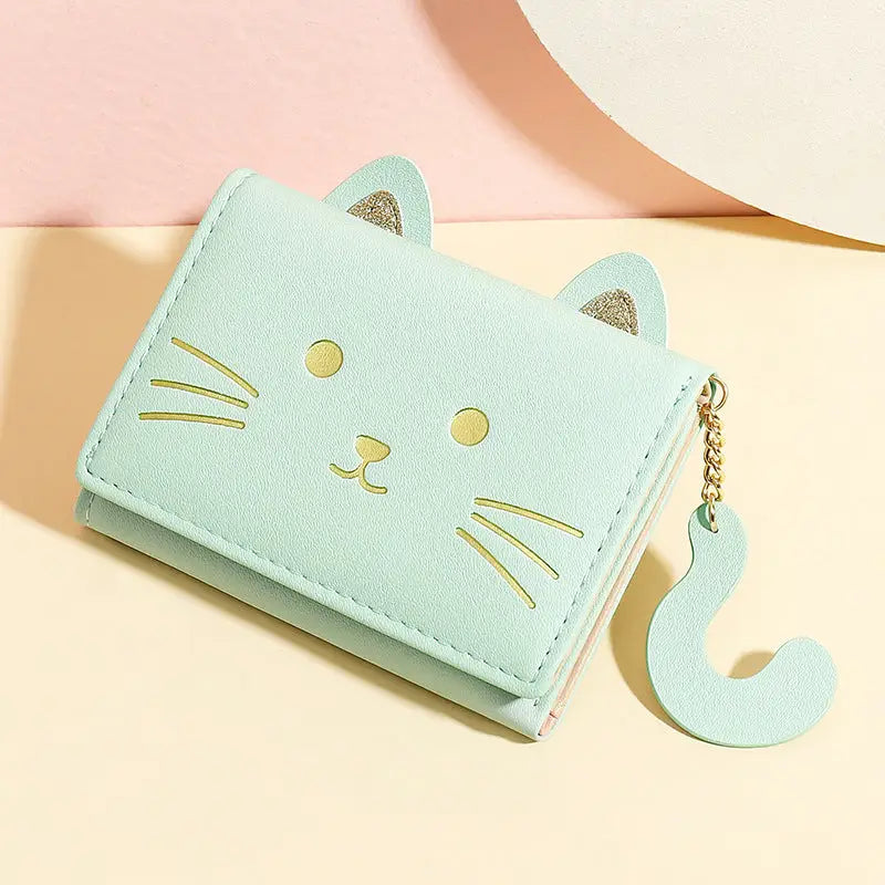 Cute Cartoon Female PU Wallet for Students - Wallets