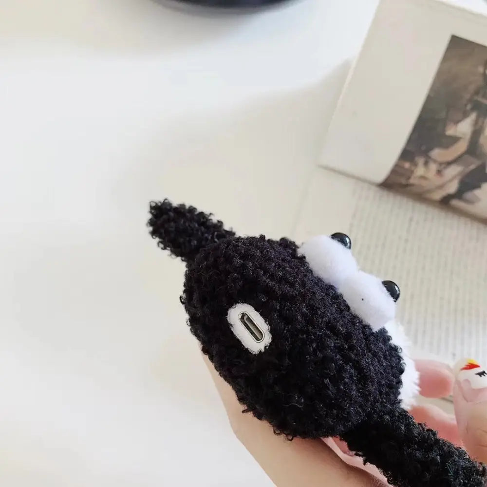 Cute Shaun Plush Case for AirPods Pro 3 and 2