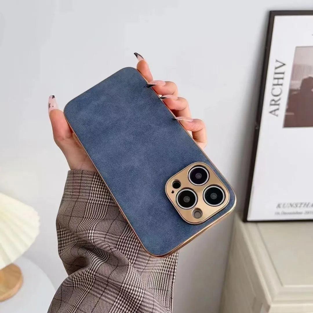 Leather-Textured iPhone Case | 11–16