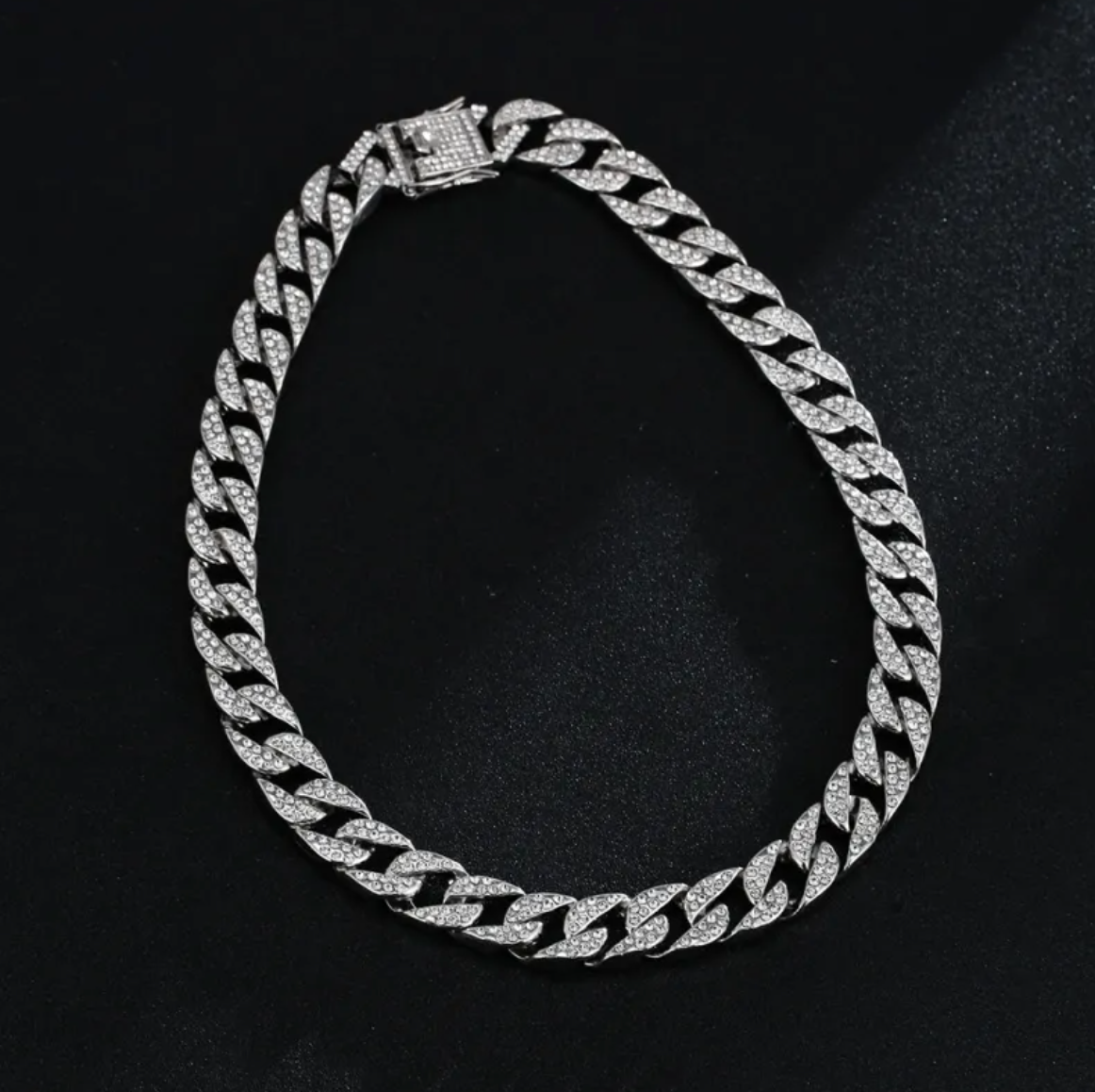 Full Diamond Inlaid Necklace - Trendy Statement Piece