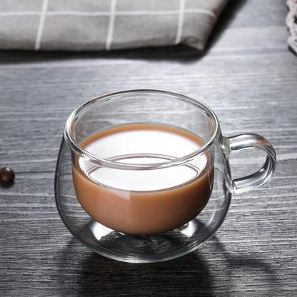 Double-Wall Glass Coffee Cup
