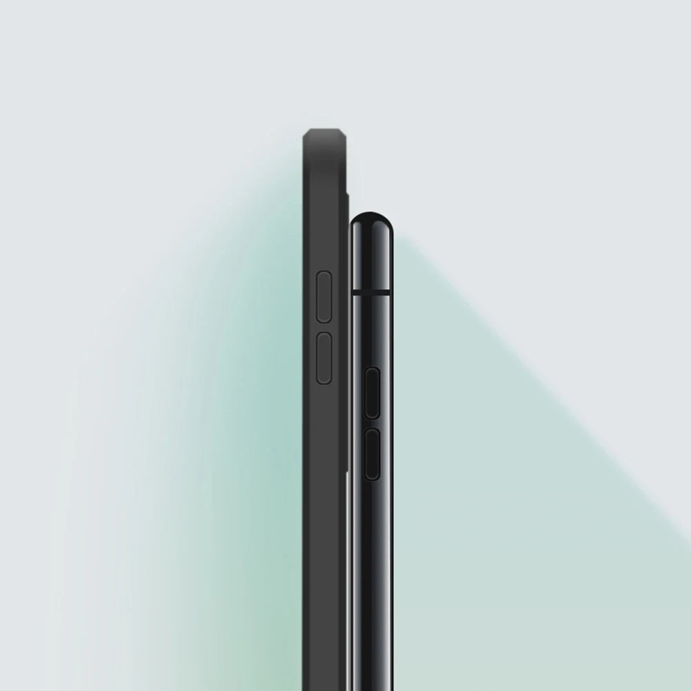 R&z - case iPhone 16E 16 Pro Max Plus 5G Plain Silicone Basic Classic Straight Edge Back Cover