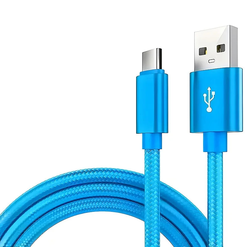 R&z - Type C  Nylon Braided Data Cable Charger For Huawei Samsung Android