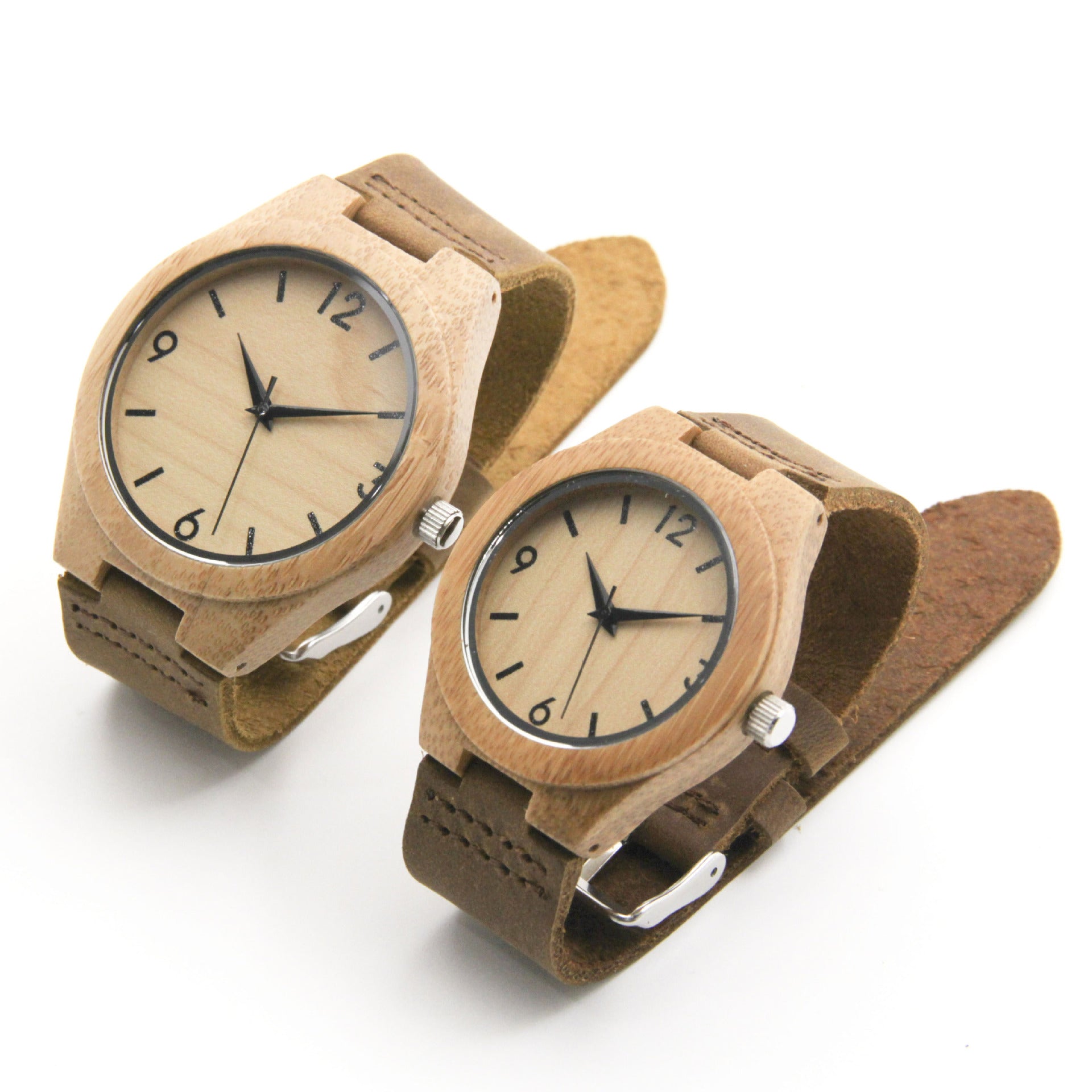 R&z - Bamboo Wood Couple Watches for Export