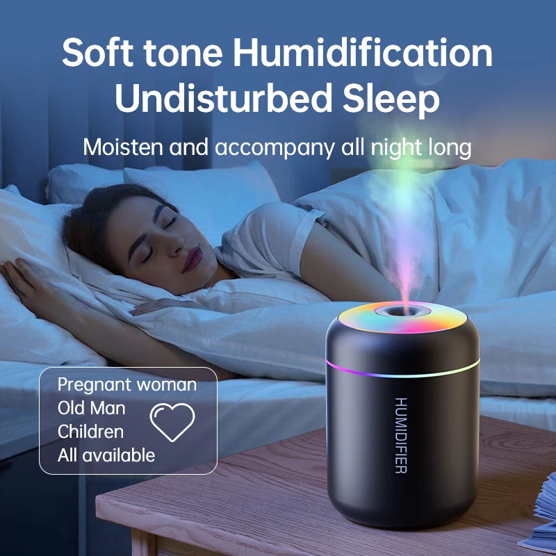R&z -  USB Electric Aroma Diffuser Essential Oil Purifier Aromatherapy Mist Maker Lights For Car Home Bedroom