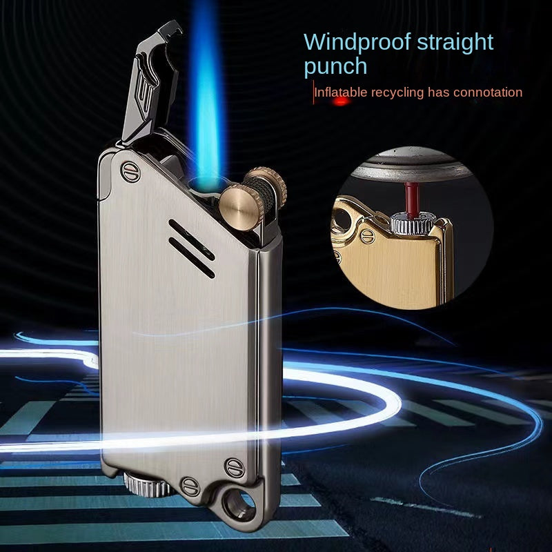 Metal Blue Flame Butane Lighter