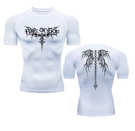 R&z - Anime Print Gym Sport Quick Dry Gym TShirts