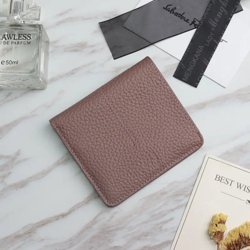 Women’s Short Leather Wallet - Simple Multifunctional Design