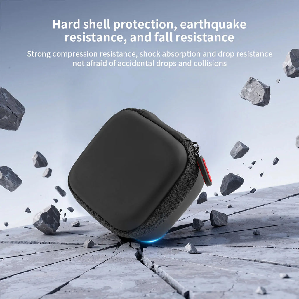 Protective Box for Insta360 Link 2/2C/2 PRO Webcam Accessories PU Waterproof with Organizer for Magnetic Mount Cable Adapter