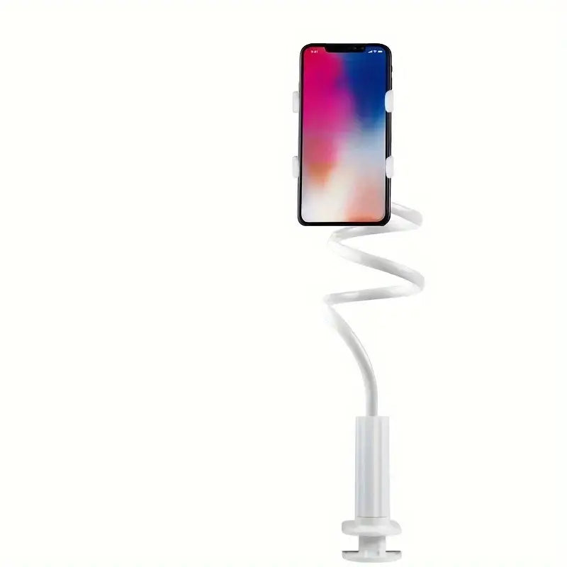 R&z - DesktopMobile Phone Clamp Bracket Flexible Long Arm Gooseneck Lazy Person Bracket With Handle Overhead Live