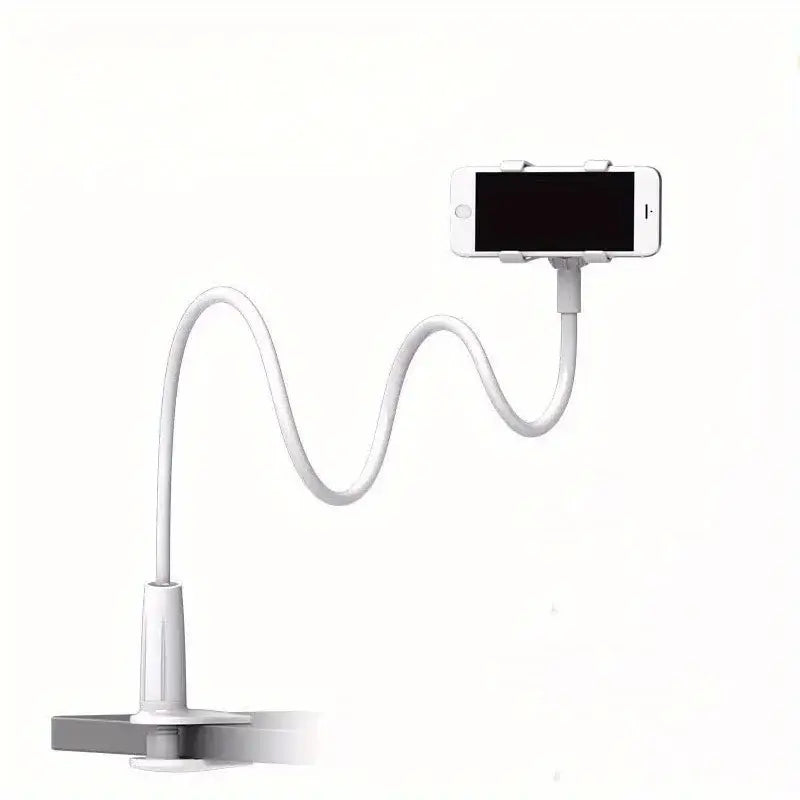 R&z - DesktopMobile Phone Clamp Bracket Flexible Long Arm Gooseneck Lazy Person Bracket With Handle Overhead Live