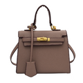 Palm Print Kelly Bag in Genuine Leather (Single Item)