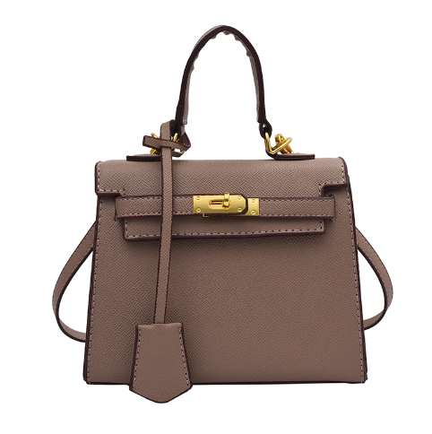 Palm Print Kelly Bag in Genuine Leather (Single Item)