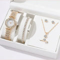 Diamond Women's Watch and Jewelry Set in Gift Box
