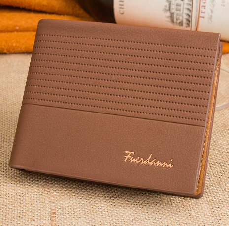 New Men's Short Wallet with Large Capacity Design