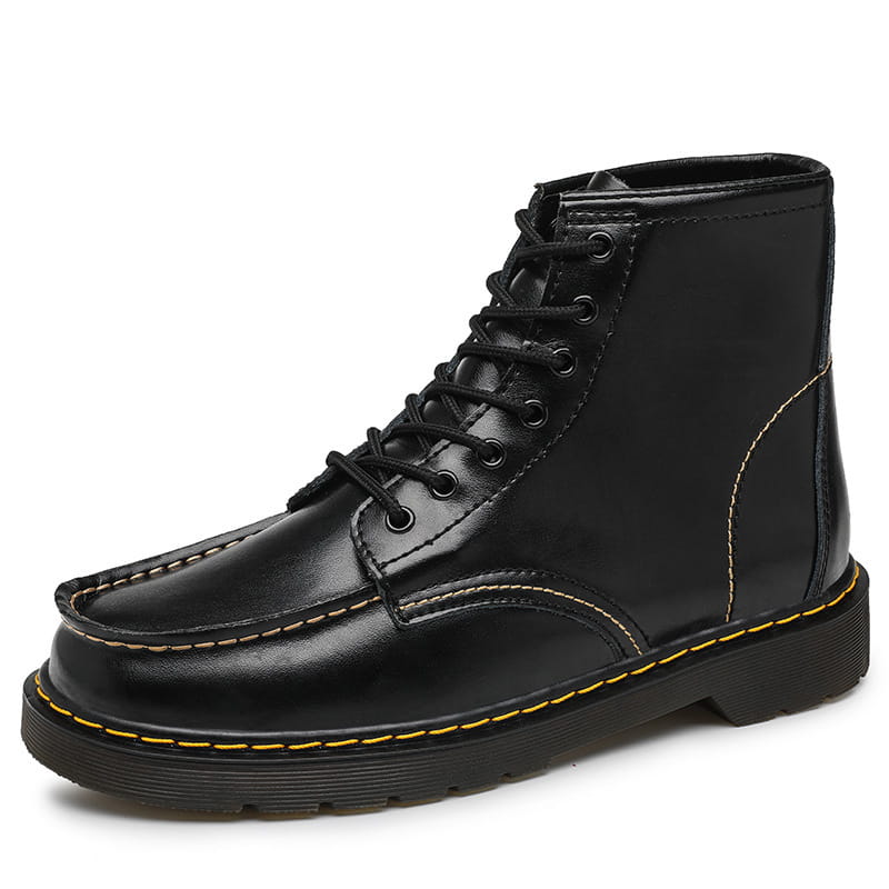 Men’s High-Top Cowhide Martin Trendy Tooling Boots