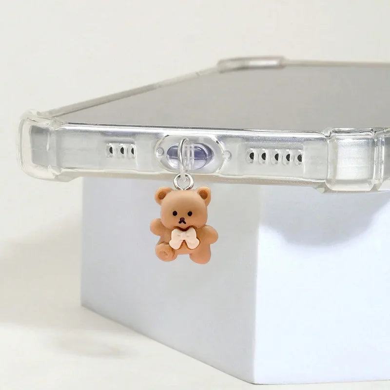 R&z - Cute Bear Phone Dust Plug Decorative Accessories for Phone