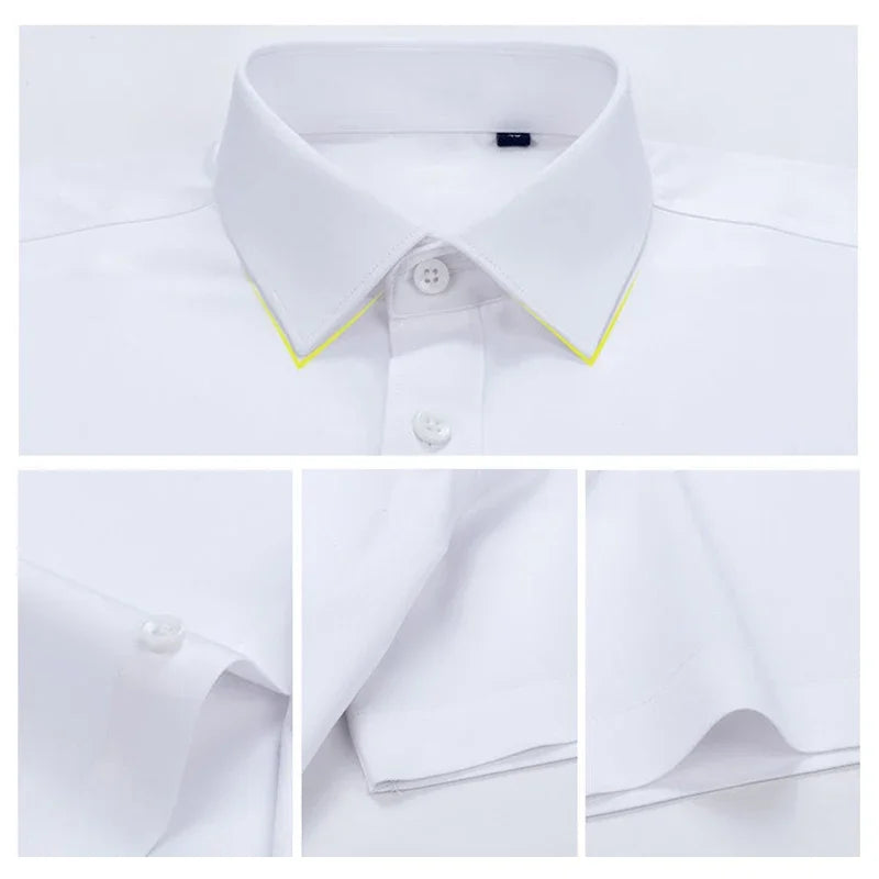 R&z - Premium Men's Ultra-Stretch Shirt - High-Quality Silky Business Formal Long-Sleeve Shirt for Social and Casual Wear