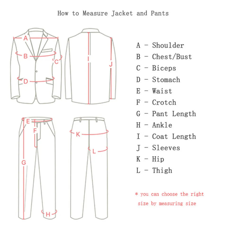 R&z -  Party Prom Business Male Tuxedos 3 Piece Set Blazer Vest P
