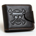 One Piece Anime Wallet - Luffy Skull Design (Short)