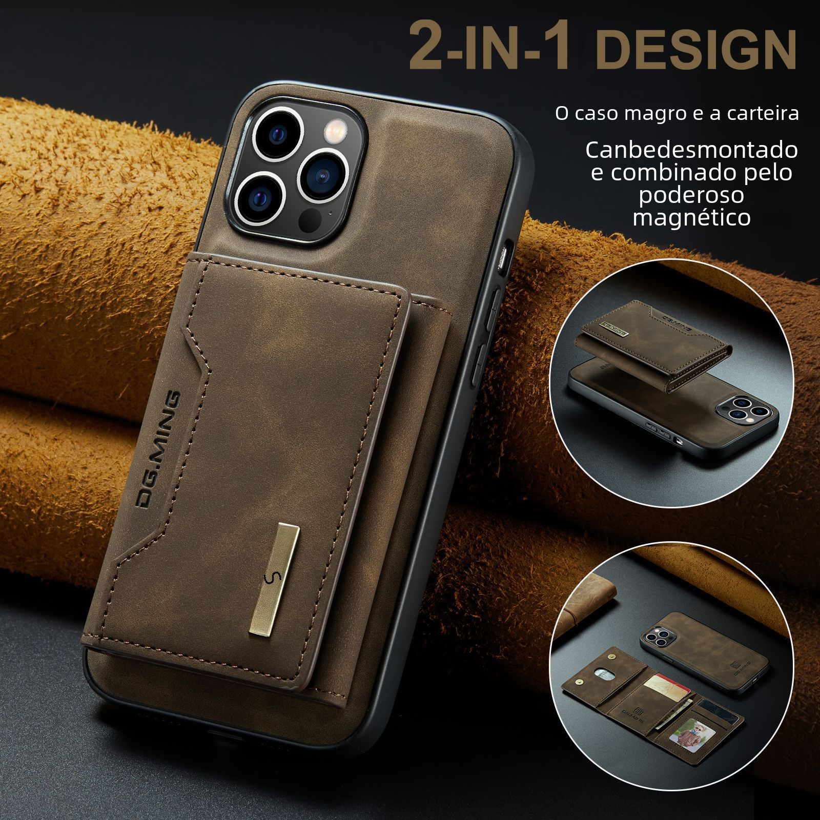 R&Z - M2 Magnetic Card Wallet Case for iPhone