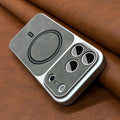 Luxury Artificial Leather Matte Magnetic Phone Cases for IPhone 13 14 15 16 17 17air Pro Max for Magsafe Wireless Charging Cover