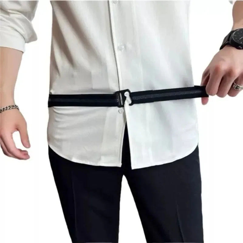 R&z - Nylon Shirt Stays with Anti-Slip Elastic Grip and Adjustable Buckle