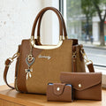 Elegant Women's Handbag Set, Multi-Color Messenger Bags, Casual PU Material, Perfect for All Seasons, Ideal Gift for Mothers Day