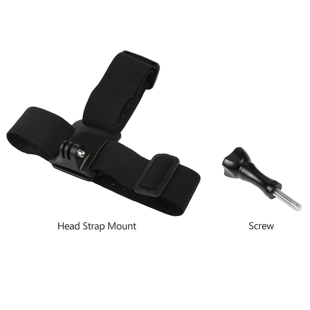 R&z - Kit Head Strap Chest Strap Mount Adjustable Holder for GoPro Phone DJI Osmo SJCAM AKASO insta360