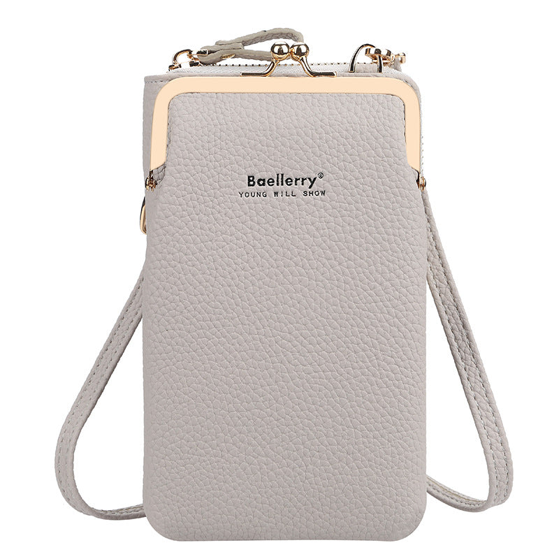 Fashionable Women's Messenger Bag with Lock Wallet