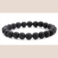 Elastic Beaded Bracelet with Natural Tiger Eye Stones - New A1 / 19cm