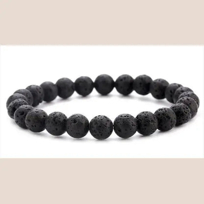 Elastic Beaded Bracelet with Natural Tiger Eye Stones - New A1 / 19cm