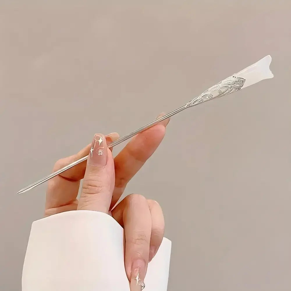 Elegant Chinese Style Hair Clip Tassel Hair Stick Traditional Floral Design Hairstyle Accessory Women Jewelry Hairpin