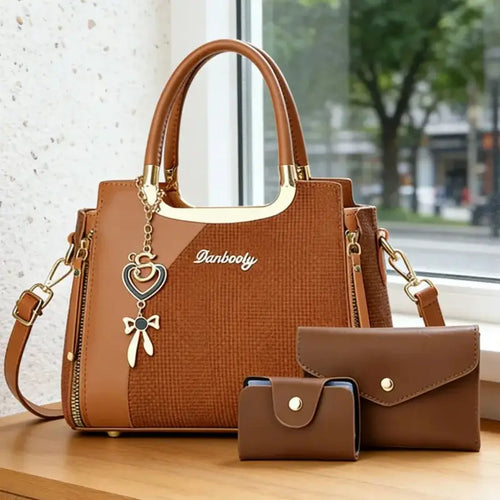 Elegant Women’s Handbag Set Multi-Color Messenger Bags Casual PU Material Perfect for All Seasons Ideal Gift