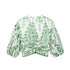 Embroidered V-Neck Crop Top and High-Waist Shorts - Top / S