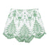 Embroidered V-Neck Crop Top and High-Waist Shorts - Shorts / S